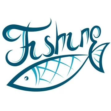 Fish silhouette design Stock Illustration
