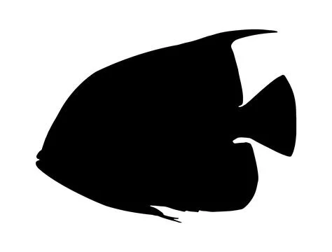 Fish silhouette vector art Stock Illustration