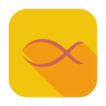 Fish single icon. Stock Illustration