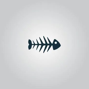 Fish skeleton Illustrazione stock