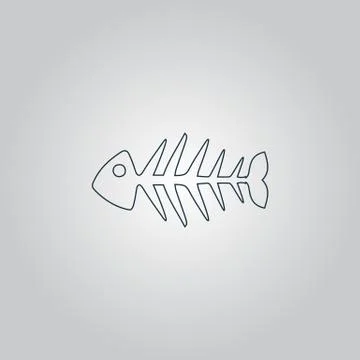 Fish skeleton Illustrazione stock