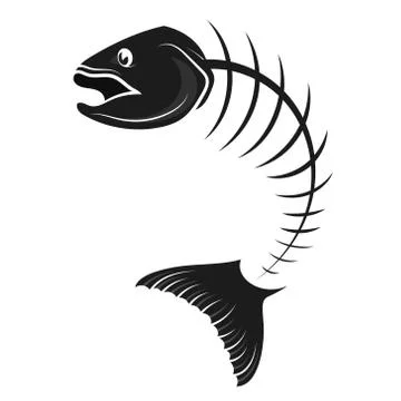 Fish skeleton vector Stock Illustration