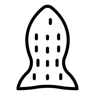 Fish snack icon outline vector. Food biscuit Ilustración de archivo