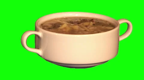 Fish soup in bowl Stock Footage 46468537
