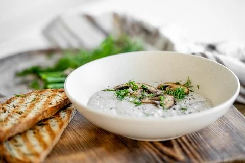Fish Soup With Herbs In The Making Stock Photos