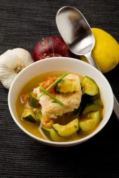Fish soup Stock Photos