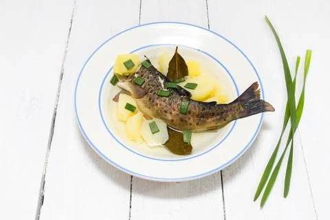 Fish soup Stock Photos