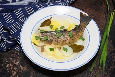 Fish soup Stock Photos