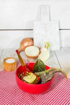 Fish soup Stock Photos