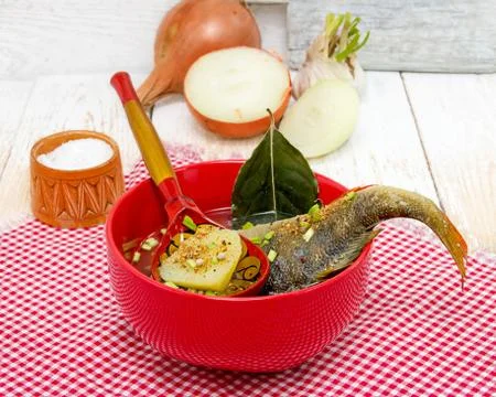 Fish soup Stock Photos