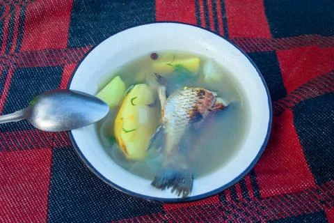 Fish soup Stock Photos