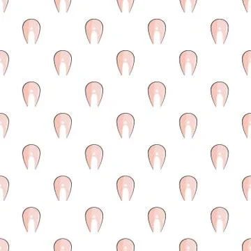 Fish steak pattern seamless vector 스톡 일러스트