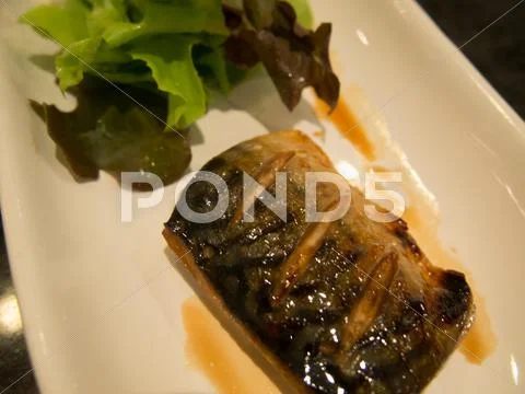 Fish steak Stock Photos
