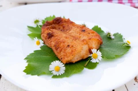 Fish steak Stock Photos