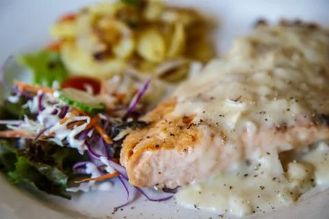 Fish  steak Stock Photos