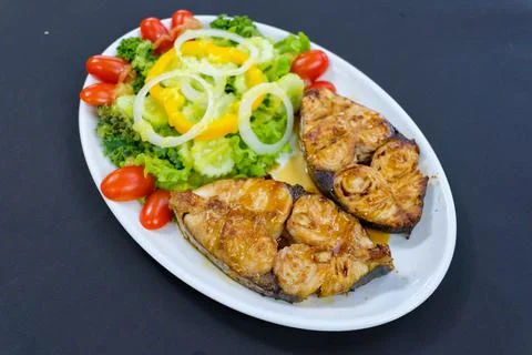 Fish steak  Foto stock
