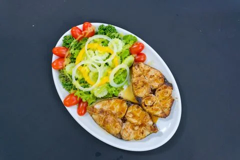 Fish steak  Foto stock