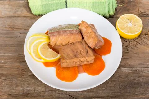 Fish stew with vegetables Stock Photos