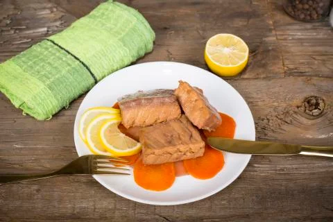 Fish stew with vegetables Stock Photos
