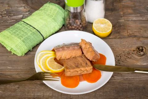 Fish stew with vegetables Stock Photos