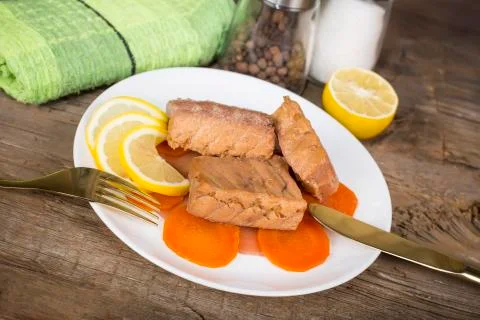 Fish stew with vegetables Stock Photos