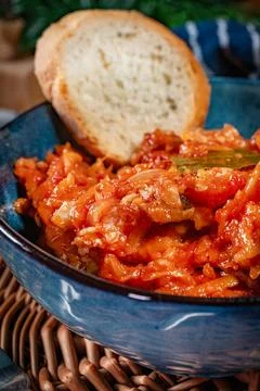 Fish stew with vegetables. Stock Photos