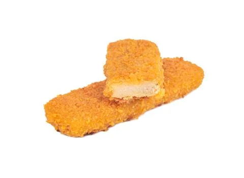 Fish stick with half Foto stock