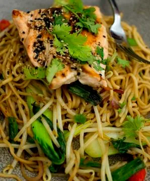 Fish Stir Fried 스톡 사진