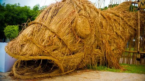 Fish Straw craft Stock-Fotos