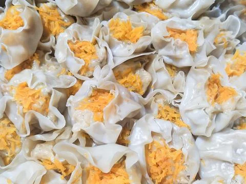 Fish stuffed dumplings Stock Photos