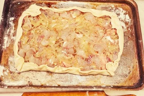 Fish stuffing Stockfoto's