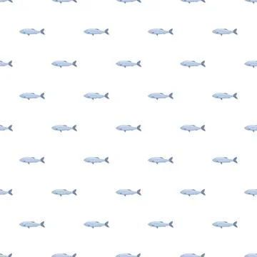 Fish swimming pattern illustrating ocean marine life Stock Illustration
