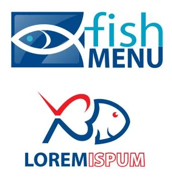 Fish symbols element Stockillustratie