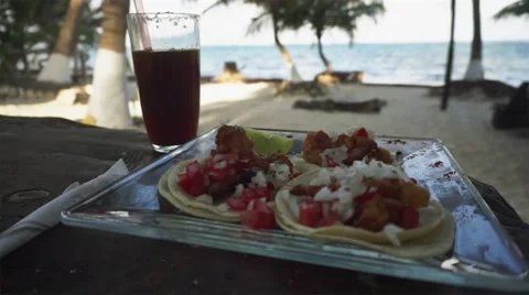 Fish tacos close up Vidéo 47784788