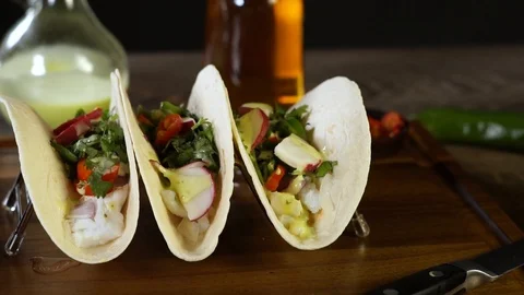 Fish Tacos Stock Footage 104984851
