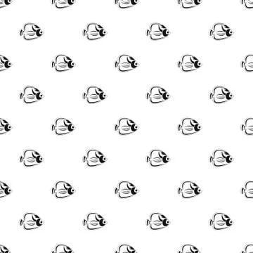 Fish tang pattern, simple style Stock Illustration