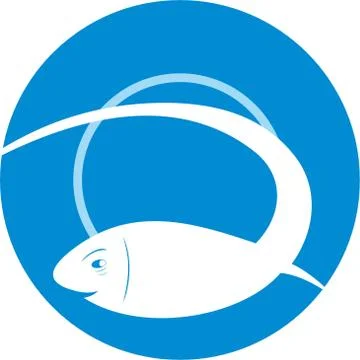 FISH TASTING AT THE RESTAURANT Illustrazione stock