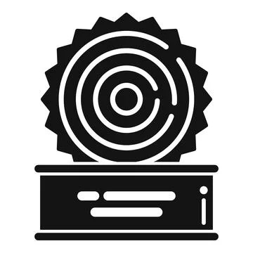 Fish tin can waste icon simple vector. Recycle metal Stock Illustration