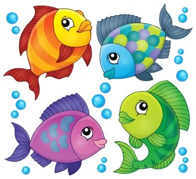 Fish topic image - eps10 vector illustration. Stock-Illustration