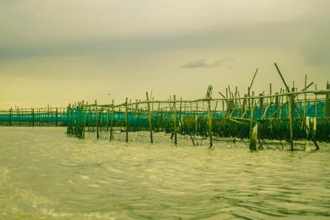 Fish traps Stock Photos