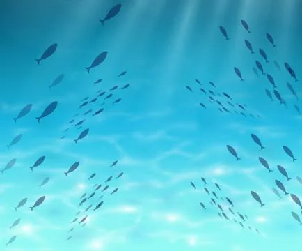 Fish underwater world Stock Illustration