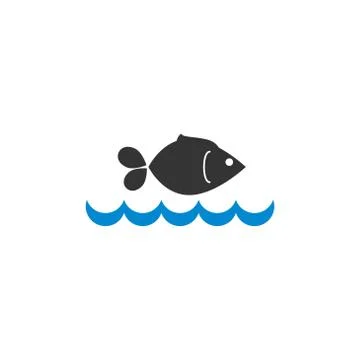 Fish vector design template illustration Stock Illustration