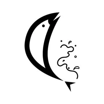 Fish vector graphic design illustration template Stock Illustration