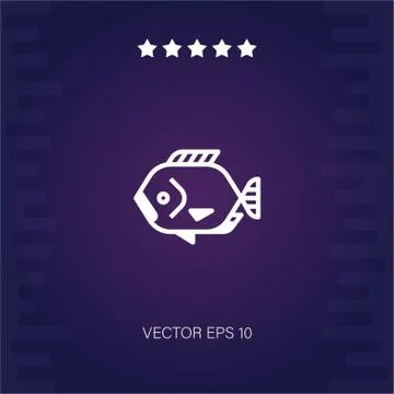 Fish vector icon Stock Illustration