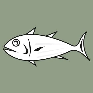 Fish vector icon. Illustrazione stock