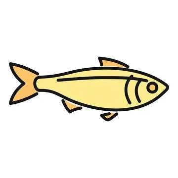 Fish vector icon representing seafood and nutrition concept Stock Illustration