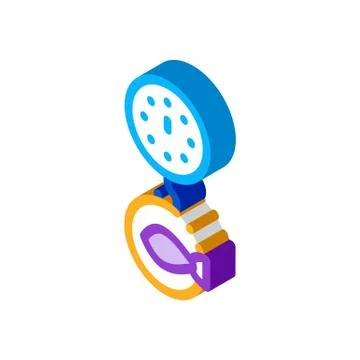 Fish weight isometric icon vector illustration 스톡 일러스트