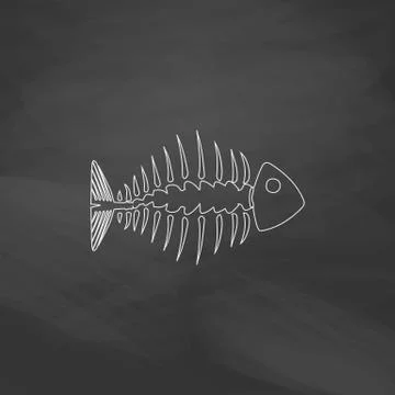 Fishbone computer symbol Stock Illustration