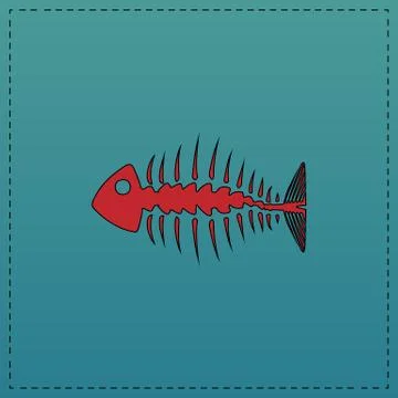 Fishbone computer symbol Stock Illustration