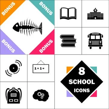 Fishbone computer symbol 스톡 일러스트